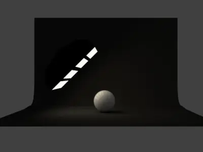 Warm Studio  Free low-poly 3D model