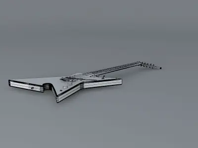Washburn Dimebag Darrell Culprit model guitar Free 3D model