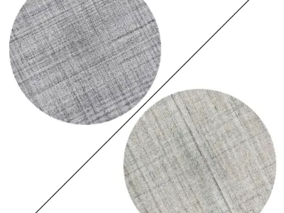 Round Rug Set 303 3D model