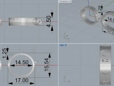 pendant bolt 3D print model