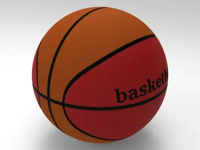 Basketball 3D Model ball Free 3D print model