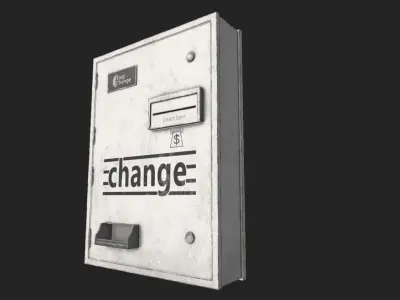 Change Machine PBR Low-poly 3D model