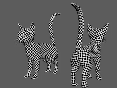 Cat Model Low-poly 3D model order