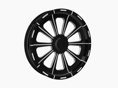 FTD Customs F16 Redemption spindle front wheel Low-poly 3D model