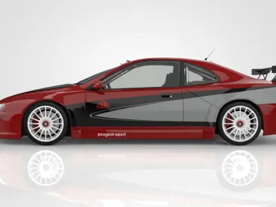 Peugeot 406 Coupe Silhouette  3D model