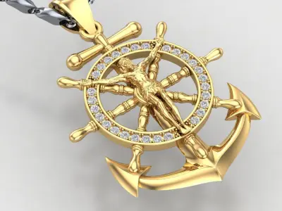 Anchor Jesus Diamond-D2 3D print model