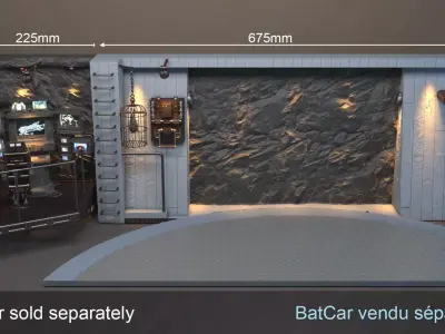 BatCave DIORAMA Did3D 900mm 1 -9 scale  CAR NOT INCLUDED  3D print model