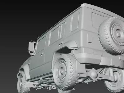 Suzuki Jimny Custom Retro Style Offroad SUV 4x4 3D print model