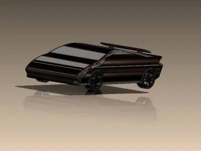 Sports car 3D model 3D print model