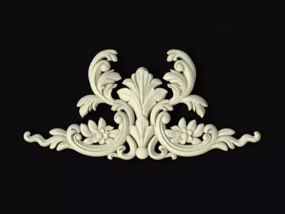 Central decor ornament for furniture 3D model 717