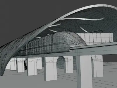 Maglev station 2023 II 3D model