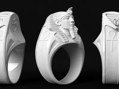 Pharaoh Ring 3D print model