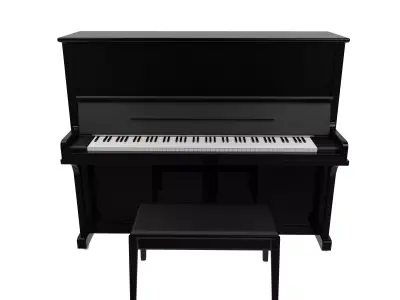 Piano Droit 3D model