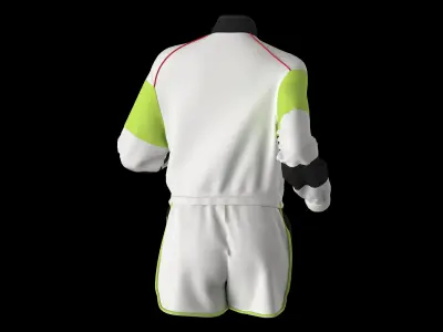 Long-Sleeved Jacket Paired with Shorts Free low-poly 3D model