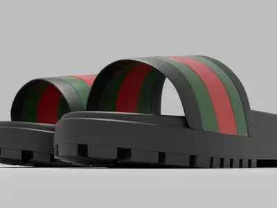 Slide Sandal 3d model  3D model
