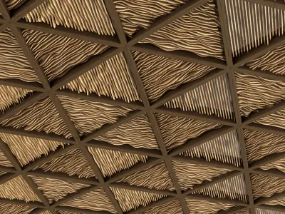 Ceiling parametric Triangle n1 3D model