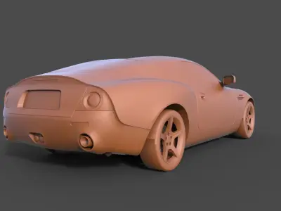 Aston Martin DB7 3D print model
