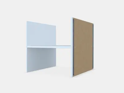 KALLAX Insert with 1 shelf Low-poly 3D model