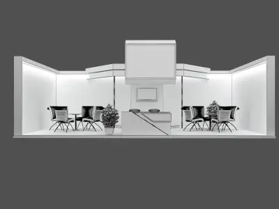 Booth Exhibition Stand a467a  3D model
