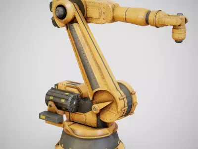 Industrial Robot Arm - Generic 01 Dirty Low-poly 3D model