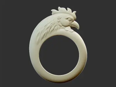 rooster ring 3D print model