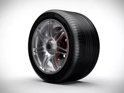 Wheel v5 3D model