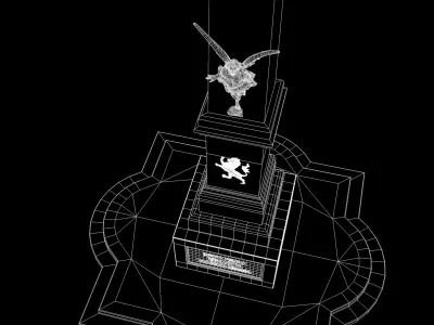 Roman Island Obelisk 3D model