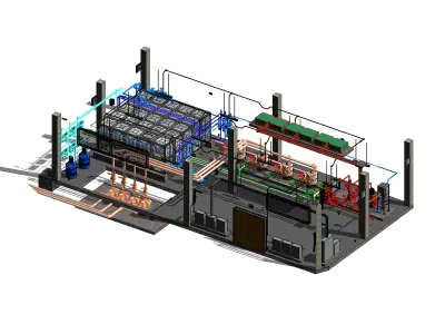 WATER TREATMENT - SWIMMING POOL 3D model