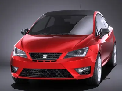 Seat Ibiza 201 6 Cupra 3-door VRAY 3D model