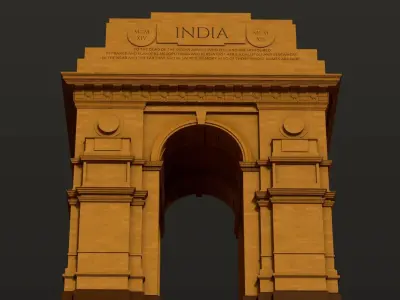 India Gate 3D model