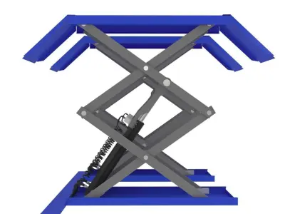 Scissor Automotive Lift 3D model