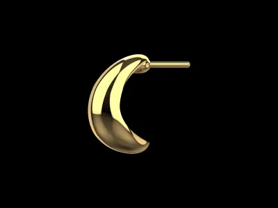 Blob Earrings N164 3D print model