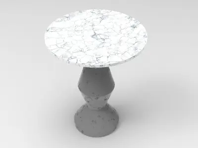 Zig Table Low-poly 3D model
