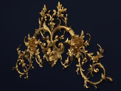 Classic decor ornament v-3D model 57 3D model