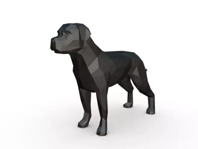 Rottweiler figure 3D print model