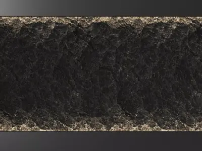 Stone Black Wall Texture 3D model