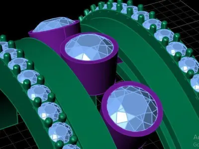 messika ring diamond 3D print model