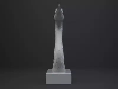 Crane Bust - Animal Figurine 3D print model