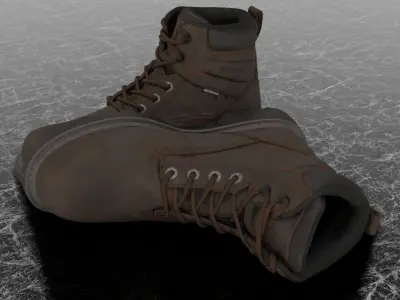 WOLWERINE 3D BOOTS Low-poly 3D model