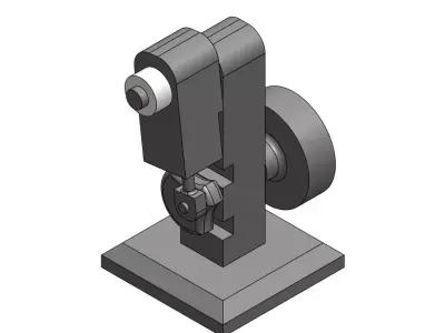 Air piston 3D model