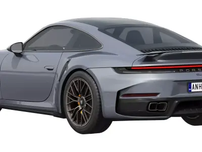 Porsche 911 Turbo S 2026 3D model from CGTrader