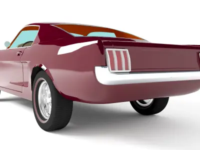 Ford Mustang Fastback 4K 3D model
