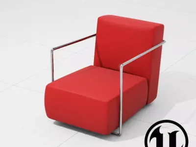 Flexform ABC Chair UE4 Low-poly 3D model