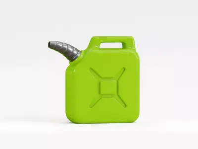 Fuel canister Low-poly 3D model
