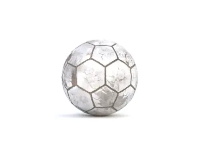 Low-Poly Old Soccer Ball - Game-Ready Free low-poly 3D model