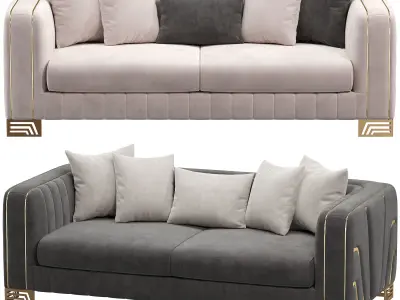 Tokyo Luxury Koltuk Takimi sofa by akyuzmobilya 3D model