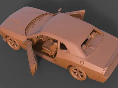 Dodge Challenger SRT8 3D print model