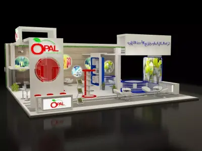 Booth Exhibition Stand a298 3D model