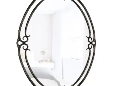 Neal Metal Traditional Beveled Accent Mirror 3D model