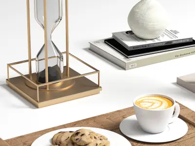 Decorative set 7 Low-poly 3D model